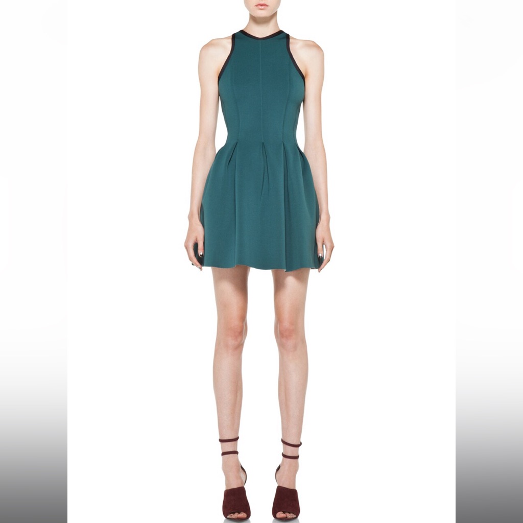Alexander Wang Neoprene Inverted Pleat Dress